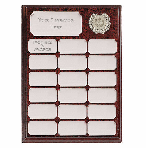 Ashfield Silver Presentation Plaque 23cm (9")