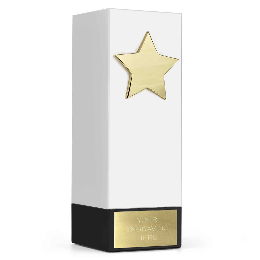 Geo Block Star White 17cm (6 3/4")