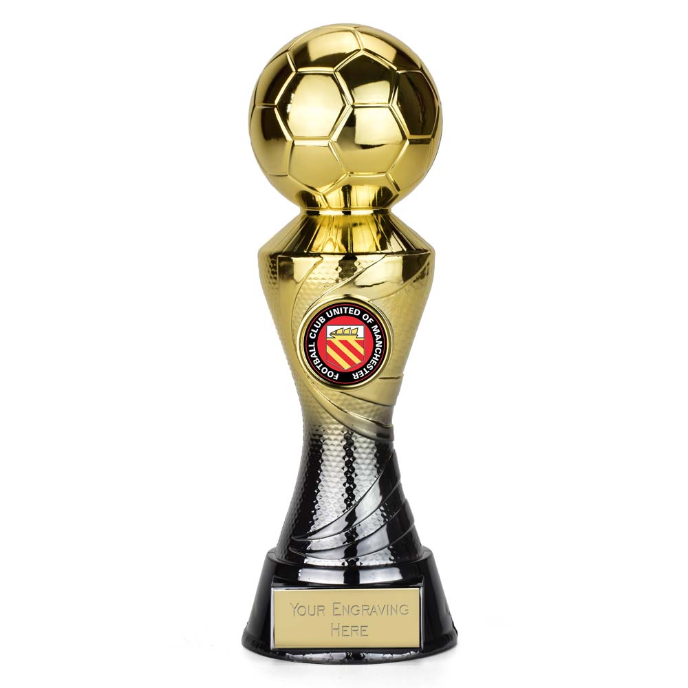 Ace Gradient Gold & Black Football Trophy 22.5cm (8 7/8")